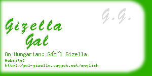 gizella gal business card